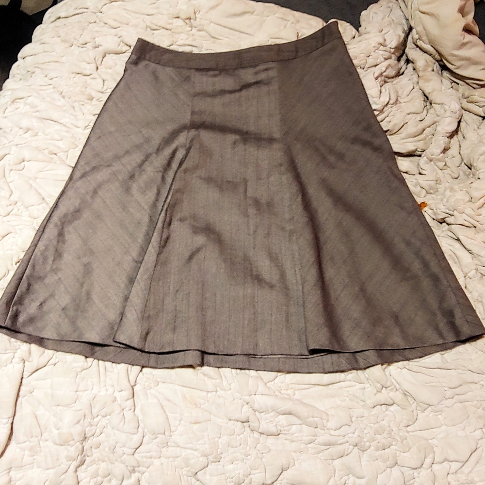 Merona Sz 12 Flared Pinstripe Skirt